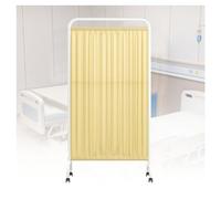 DUANHOZ Paravent médical à 1-5 Panneaux, cloison de séparation Pliable et Portable de 1,8 m de Haut, avec roulettes, pour hôpitaux, cliniques, Bureaux et Salons de beauté (Jaune,