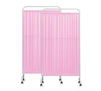 DUANHOZ Paravent médical Portable - Cloison Mobile à 2 Panneaux avec roulettes, Tissu imperméable, idéal pour Les établissements de santé et médicaux.