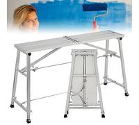 DUANHOZ Plateforme de Travail Portable, échafaudage Pliable, Hauteur réglable de 70 à 119 cm, échelle de Travail pour la décoration de plafonds, Le Nettoyage et la Construction.
