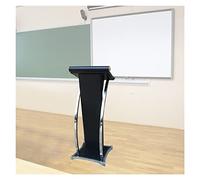 DUANHOZ Pupitre de conférence Blanc Robuste de 110 cm (43,3 po) pour salles de Classe, Support de Podium Durable, Bureau réglable en Hauteur pour présentations, Facile à Assemble
