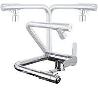 DUANHOZ Robinet de Cuisine à 3 Voies - Mélangeur d'évier d'eau Chaude et Froide, Robinet filtrant à Montage sur fenêtre, Noir et Chrome, Mode Unique, Parfait pour Boire et cuisin