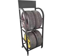 DUANHOZ Support à pneus, étagère à roulettes pour Garage, Robuste et Peu encombrant, Support pour pneus de Secours, avec roulettes, pour Atelier de réparation Home Depot