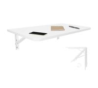 DUANHOZ Table de Salle à Manger Pliante Murale, Gain de Place, idéale pour la Cuisine, Les espaces Couture et Les ateliers créatifs. Dimensions : 80 x 20 cm. Design Blanc Moderne