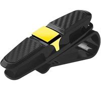 DuanRQ Organisateur de Pare-Soleil Multifonction pour Porsche Macan 2025 Porte-Lunettes de Soleil, Clip Anti-Dérapant pour Visière,Gold/A