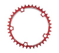 DUANSIYU Couronnes Cyclisme Pignon étroit et Large VTT 130BCD38T-60T(38T Red and Screw)