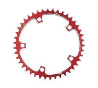 DUANSIYU Couronnes Cyclisme Pignon étroit et Large VTT 130BCD38T-60T(42T Red and Screw)