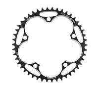 DUANSIYU Couronnes Cyclisme Pignon étroit et Large VTT 130BCD38T-60T(46T Black and Screw)