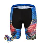 DUANSIYU Cuissard VTT Homme Cyclisme Shorts Femmes Summer Shorts de vélos d'été 19D Gel Pad en Plein air MTB Pantalon Court vélo for Filles Short Velo Homme(Shorts 4,3XL)