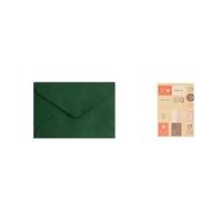 DUANSIYU Faire Part De Mariage Enveloppes À Fenêtre + 4 Autocollants, For Invitation De Mariage, Cadeaux(Green)