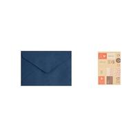 DUANSIYU Faire Part De Mariage Enveloppes À Fenêtre + 4 Autocollants, For Invitation De Mariage, Cadeaux(Blue)