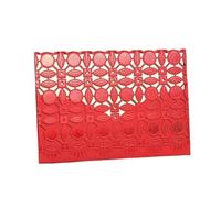DUANSIYU Faire Part De Mariage Invitations de mariage rouges et dorées, carte d'invitation, fête d'anniversaire, cartes vœux, 50 pièces(Red,NO Wedding logo)