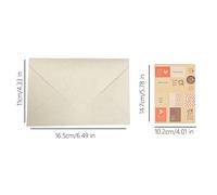 DUANSIYU Faire Part De Mariage Lot De 50 Enveloppes For Cartes D'invitation + 4 Autocollants(White)