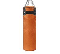 DUANSIYU Sac De Frappe Sac de Sable en Cuir épaissi Crochet en Daim Sac de Boxe Suspendu Coups de Pied Muay Thai Train Sacs de Sable de Boxe Sac De Boxe(120cm Suede)