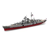 DUANT Bismarck Kit de construction de vaisseau de bataille MOC WWII Marine, un grand navire qui convient aux adultes à collectionner et à exposer.