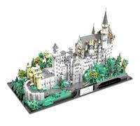 DUANT Blocs de serrage Technique Château de Neuschwanstein, 6786 pièces du célèbre château de monument d'Allemagne, grand cadeau de la série d'images de rues urbaines, collection de modèles pour