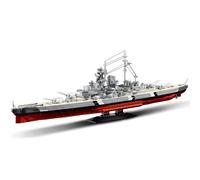 DUANT WW2 Bismarck Schlachtschiff Bausteinset, une des séries de navires de guerre allemands Bismarck, adapté aux adultes MOC, jouet cadeau Klemmbausteine technique, navire (39057)