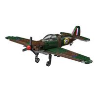 DUANT WW2 P-51 Red Tail Fighter Building Block Set de blocs de construction MOC Military Series Monomoteur Air Force Fighter, jouet modèle d'avion adapté pour la collection et l'affichage des adultes