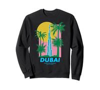 Dubai Burj Khalifa Art Modern Travel Poster Emirats Arabes Unis Sweatshirt