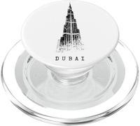 Dubaï Burj Khalifa Vintage Skyline Émirats Arabes Unis Dubai PopSockets PopGrip pour MagSafe
