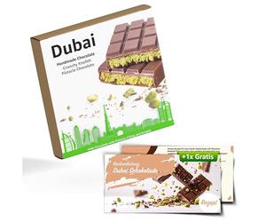 Dubai Chocolate 100 grammes - Kadayif/Kanufa & Pistachio - chocolat au lait selon une recette arabe