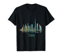 Dubaï Emirates Emirats Arabes Unis Voyage Souvenir Ville Cadeau Monument T-Shirt