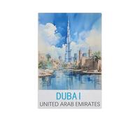Dubaï Émirats Arabes Unis,1000 Pièces Puzzle Défi Cérébral pour Enfants Bricolage Cadeau Amusant Jeu D'intérieur Décor À La Maison(50x70cm)-FU32