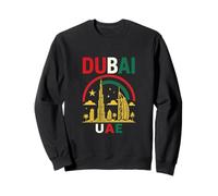 Dubaï Emirats Arabes Unis Skyline Design - Burj Khalifa & Palmiers Sweatshirt