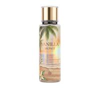 Dubaï Flower Vanilla Monoï Brume Spray Parfumée pour le Corps, 250 ml | Senteur Vanille, Notes Tropicales, Fleur de Tiaré, Vaporisateur Doré, Parfum Féminin
