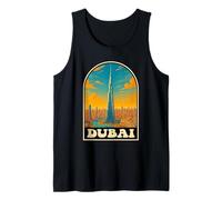 Dubaï Skyline Souvenir de voyage vintage pour hommes, femmes et enfants Débardeur
