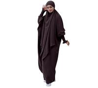 Dubaï Turquie - Foulard uni de taille moyenne (marron, taille unique)
