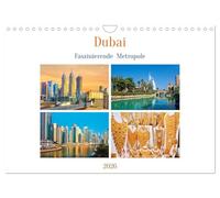 Dubaï - Une métropole fascinante, Version française (Calendrier mural 2026 DIN A4 portrait), Calendrier CALVENDO mensuel