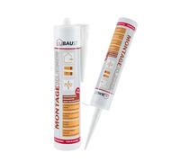 dubaust Colle de montage universelle blanche - bois, polystyrène, pierre, moulures - 511g - AMK24