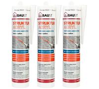 dubaust PAC24 mastic acrylique mastic structurel acrylique 12,5% absorption de mouvement structure granulaire pour enduit, fissures, remplissages intérieur et extérieur 310ml blanc (3)