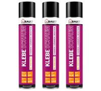 dubaust WSP24 Lot de 3 mousses adhésives en mousse isolante WDVS PU pour | Mousse professionnelle pour pistolet e feu B1, contenance de 750 ml, convient pour WDVS