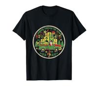 Dubbing Through The Snow Père Noël Dub Reggae Noël T-Shirt