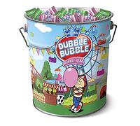 DUBBLE BUBBLE CIRCUS boîte en métal, gomme à mâcher gôut fraise et menthe, 250 unités par boîte