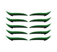 Dubbulon Autocollants Eye Liner - Patch Maquillage Fard à Paupières | Disque Maquillage Portable pour Voyage Spectacle Danse, 10 Pièces Résistant à l'Eau