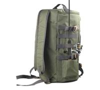 Dubbulon Boîte à Pêche Sac à Dos - Sac de Rangement Épaule Pêche avec Porte-Cannes,Bandoulière Organisateur pour Moulinet, Appât et Équipement, pour Camping en Plein Air au Bord du