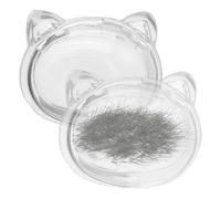 Dubbulon Boîte à Souvenir de Poils d'animal,Flacon de Stockage pour Poils de Chien - Pendentif Organisateur Transparent en Acrylique pour Chérir la Mémoire du Départ de Chat