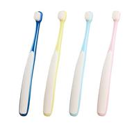 Dubbulon Brosse À Dents Pour Animaux | 4 Pièces Ergonomiques À Tête Large Pour Soin Dentaire - Brosse À Dents Pour Chats - Pour Nettoyage Quotidien, Voyage, Intérieur Et Extérieur, Chiot