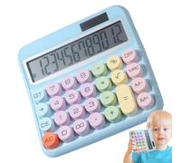 Dubbulon Calculatrice Grand Écran - Calculatrice de Bureau 12 Chiffres avec Grand Écran - Machine à Additionner Colorée Écran LCD 12,7 cm pour Comptable Étudiant Travail Professionnel à Domicile