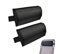 Dubbulon Chaise Longue, Coussin Repose Tete, Appuie-Tête Chaise Longue, Bain Soleil Coussin, Oreiller avec Élastique Réglable pour Chaise Longue Jardin, Coussin Voyage