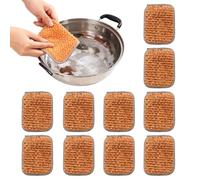 Dubbulon Éponge Abrasive - Nettoyant Double Face Non Rayant à Longue Durée | Tampons Nettoyants et Torchons pour Vaisselle,pour Hommes Et Femmes, Cuisine, Maison, Famille, Casseroles, Verre Et