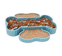 Dubbulon Gamelles Anti-glouton pour Chien, Gamelle antidérapante pour Animaux, Gamelle Anti-glouton à Ventouses, pour Alimentation Lente en Intérieur Extérieur Élevage