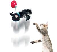 Dubbulon Jouet Stimulant pour Chat, Peluche Interactive avec Bruitage pour L'Éveil Félin, Accessoire Miaulant Activé par pour Lutter Contre L'ennui des Chats par Le Jeu