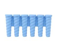 Dubbulon Moules À Esquimaux Maison, Moules En Silicone 6 Cavités Avec Bâtonnets, Accessoire Fait Main Antiadhésif pour Préparer des Glaces Maison Bureau Appartement