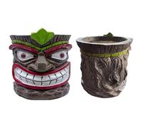 Dubbulon Pot à Visage - Pots de Fleurs Drôles - Décor Maison en Résine Art Vase Support pour Jardin Extérieur Intérieur