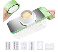 Dubbulon Râpe À Légumes - Découpeur Polyvalent De Pommes De Terre En Grille,Trancheuse et Râpe Légumes Manuel pour Fromage Chou Salade Pâtes Fruits pour Cuisiner au Quotidien à la Maison en Camping et