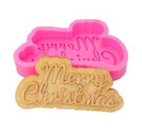 DUBENS Merry Christmas Joyeux Noël Anniversaire Silicone Moule Bougie Aromathérapie Savon Chocolat Bonbons Gâteau Décoration Outil