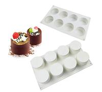 Dubens Moule à 6 trous cylindrique en silicone pour gâteaux